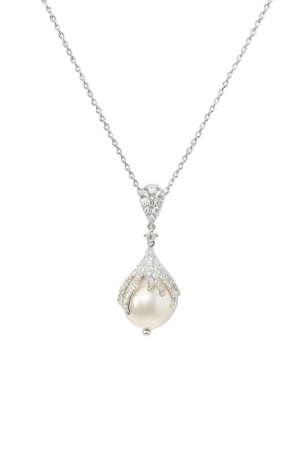 The Celeste Pearl Diamond (18K White Gold)